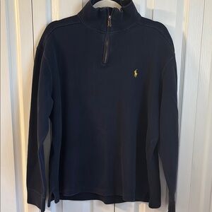Polo Ralph Lauren Quarter Zip. Navy Blue. Size Large